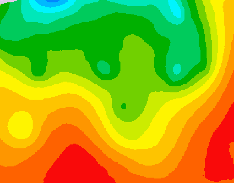GDPS 500 millibar geopotential height 060 hour forecast chart for Canada based on 2026/08/20 0000Z data