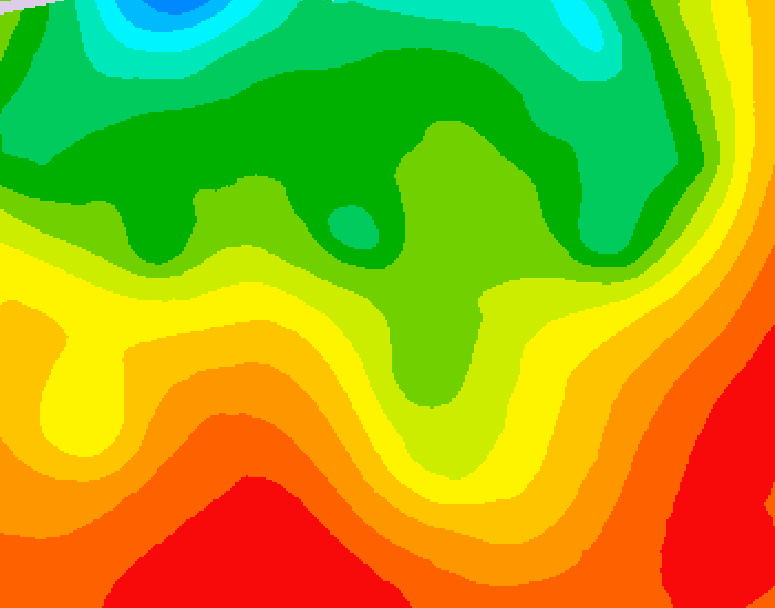 GDPS 500 millibar geopotential height 066 hour forecast chart for Canada based on 2026/08/20 0000Z data