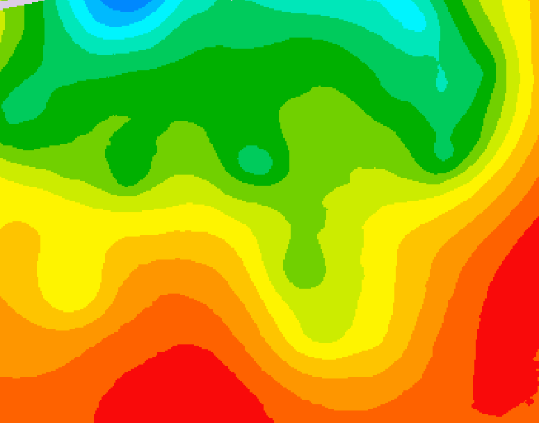 GDPS 500 millibar geopotential height 072 hour forecast chart for Canada based on 2026/08/20 0000Z data