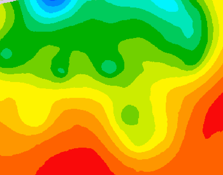 GDPS 500 millibar geopotential height 078 hour forecast chart for Canada based on 2026/08/20 0000Z data