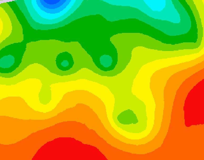 GDPS 500 millibar geopotential height 090 hour forecast chart for Canada based on 2026/08/20 0000Z data