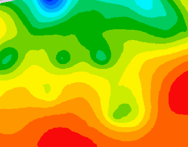 GDPS 500 millibar geopotential height 096 hour forecast chart for Canada based on 2026/08/20 0000Z data