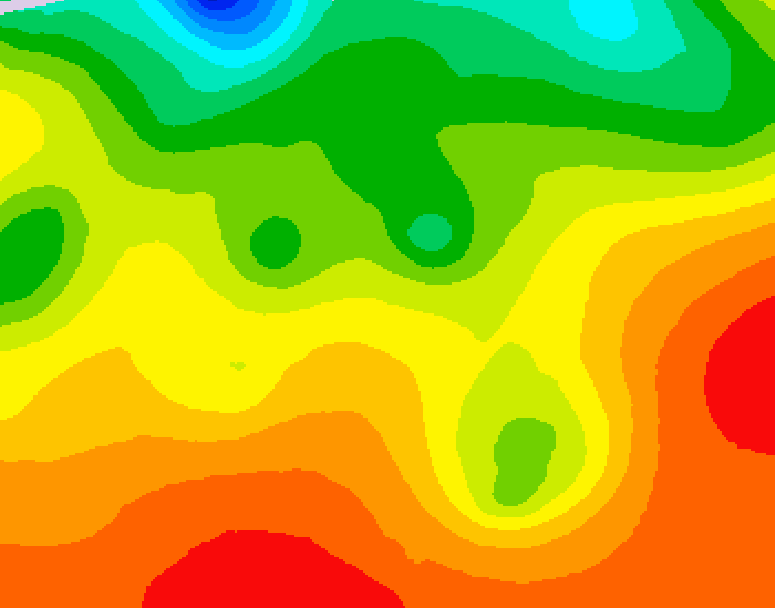 GDPS 500 millibar geopotential height 102 hour forecast chart for Canada based on 2026/08/20 0000Z data