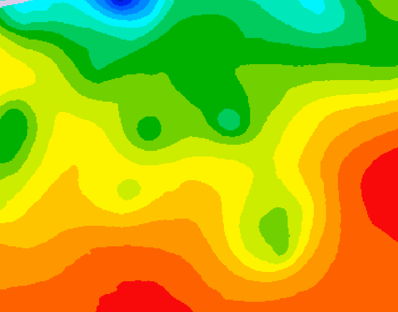 GDPS 500 millibar geopotential height 108 hour forecast chart for Canada based on 2026/08/20 0000Z data