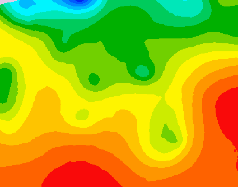 GDPS 500 millibar geopotential height 114 hour forecast chart for Canada based on 2026/08/20 0000Z data