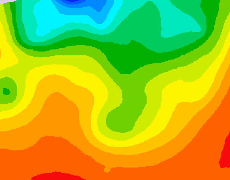 GDPS 500 millibar geopotential height 186 hour forecast chart for Canada based on 2026/08/20 0000Z data