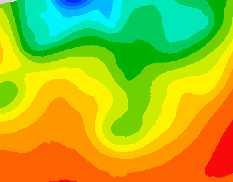 GDPS 500 millibar geopotential height 192 hour forecast chart for Canada based on 2026/08/20 0000Z data