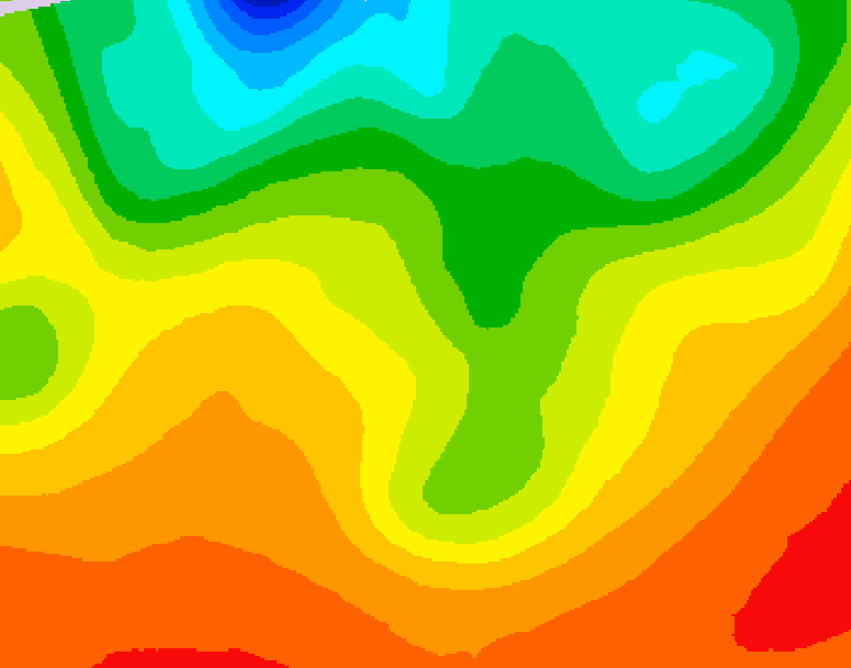 GDPS 500 millibar geopotential height 198 hour forecast chart for Canada based on 2026/08/20 0000Z data
