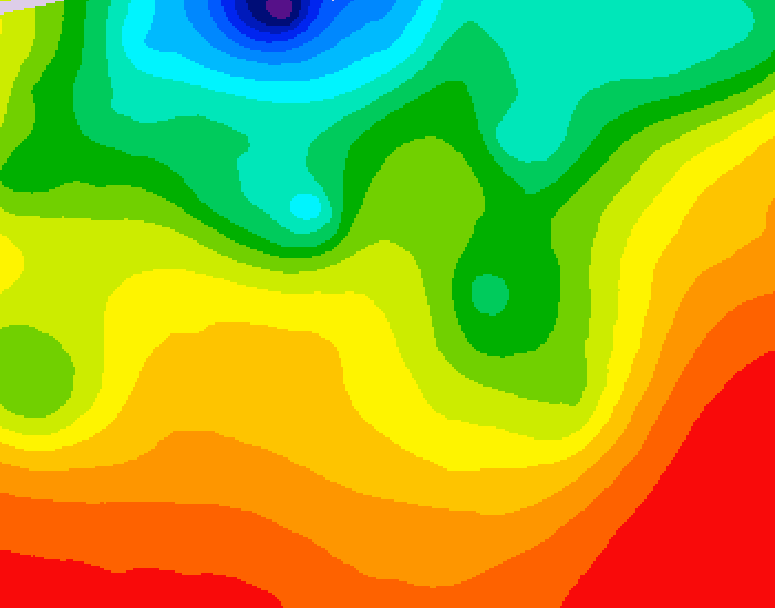 GDPS 500 millibar geopotential height 234 hour forecast chart for Canada based on 2026/08/20 0000Z data