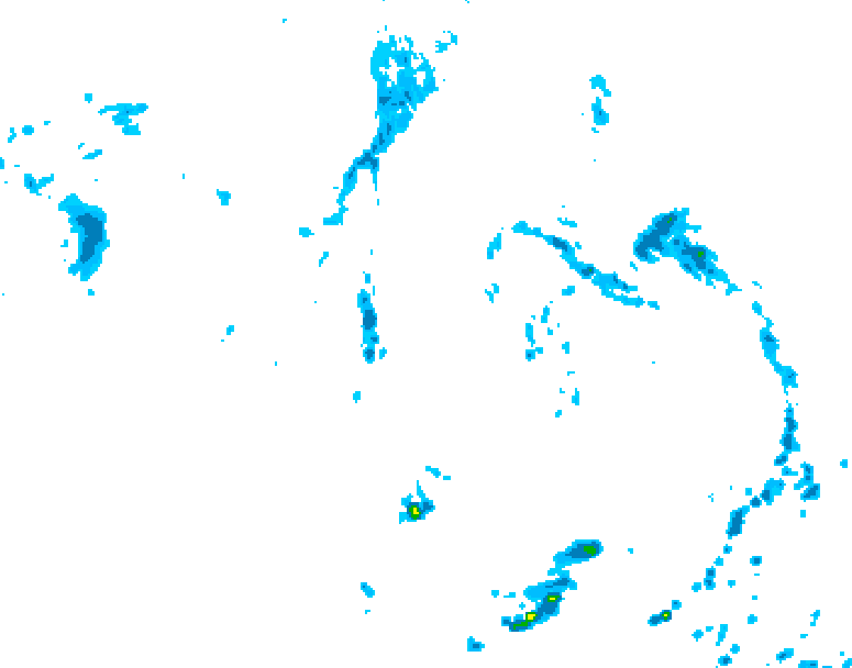 GDPS precipitation 012 hour forecast chart for Canada based on 2026/08/20 0000Z data