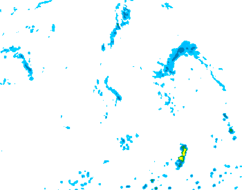 GDPS precipitation 024 hour forecast chart for Canada based on 2026/08/20 0000Z data