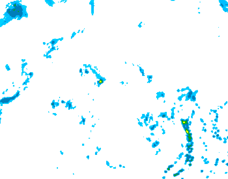 GDPS precipitation 102 hour forecast chart for Canada based on 2026/08/20 0000Z data