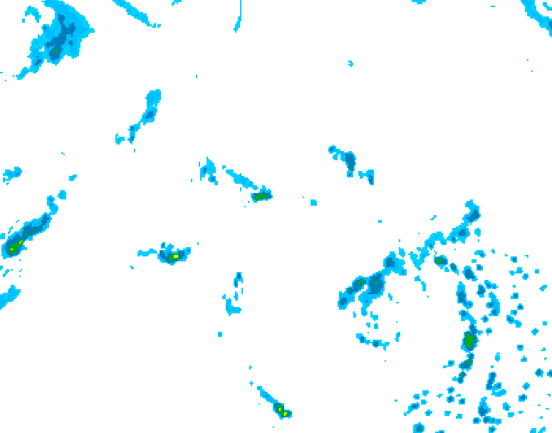 GDPS precipitation 108 hour forecast chart for Canada based on 2026/08/20 0000Z data