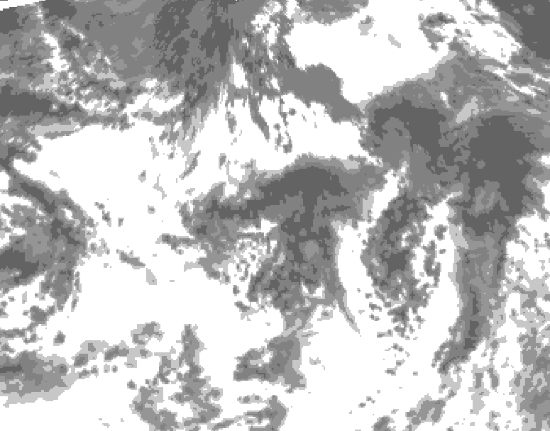 GDPS total cloud 144 hour forecast chart for Canada based on 2026/08/20 0000Z data