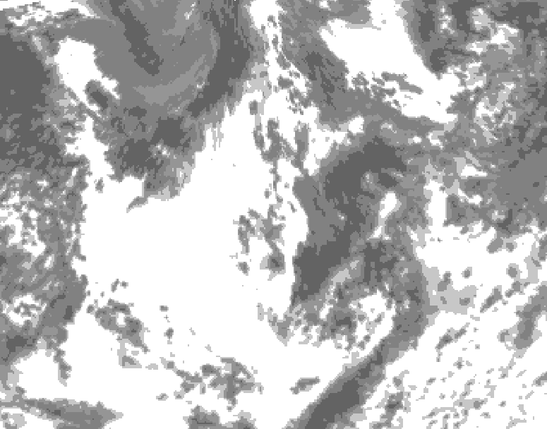 GDPS total cloud 210 hour forecast chart for Canada based on 2026/08/20 0000Z data