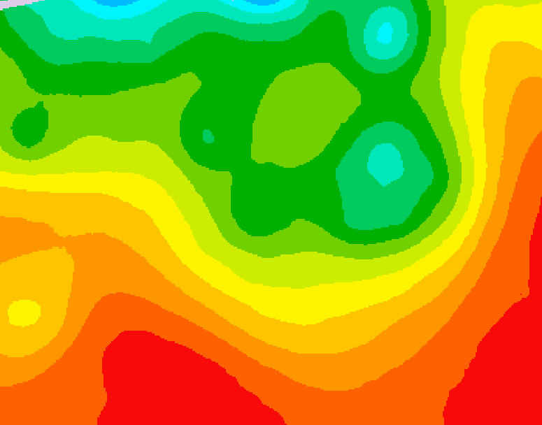 GDPS 500 millibar geopotential height 012 hour forecast chart for Canada based on 2026/08/21 0000Z data