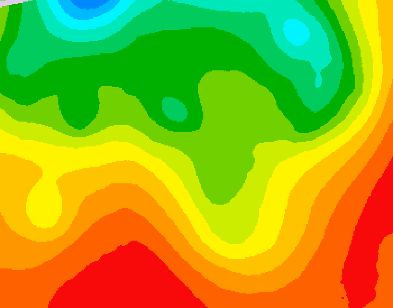GDPS 500 millibar geopotential height 042 hour forecast chart for Canada based on 2026/08/21 0000Z data