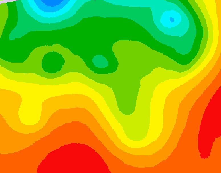 GDPS 500 millibar geopotential height 048 hour forecast chart for Canada based on 2026/08/21 0000Z data