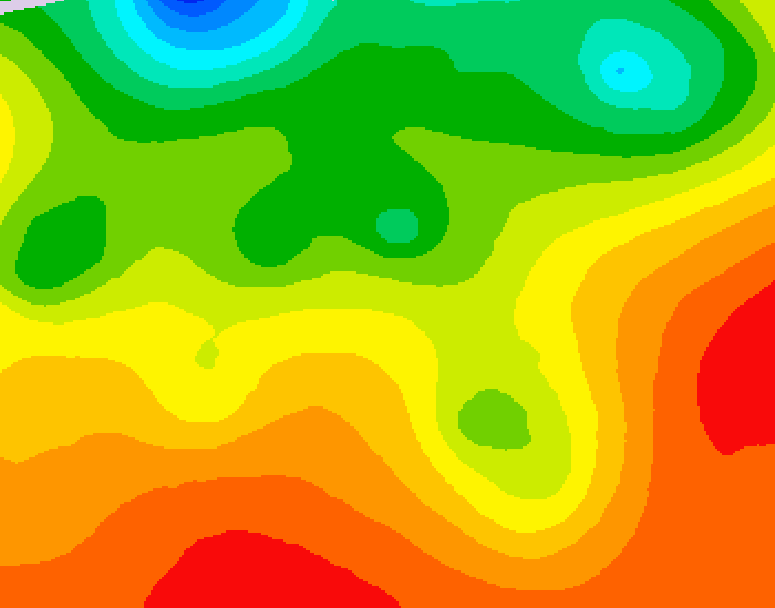 GDPS 500 millibar geopotential height 072 hour forecast chart for Canada based on 2026/08/21 0000Z data