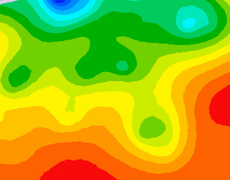 GDPS 500 millibar geopotential height 078 hour forecast chart for Canada based on 2026/08/21 0000Z data