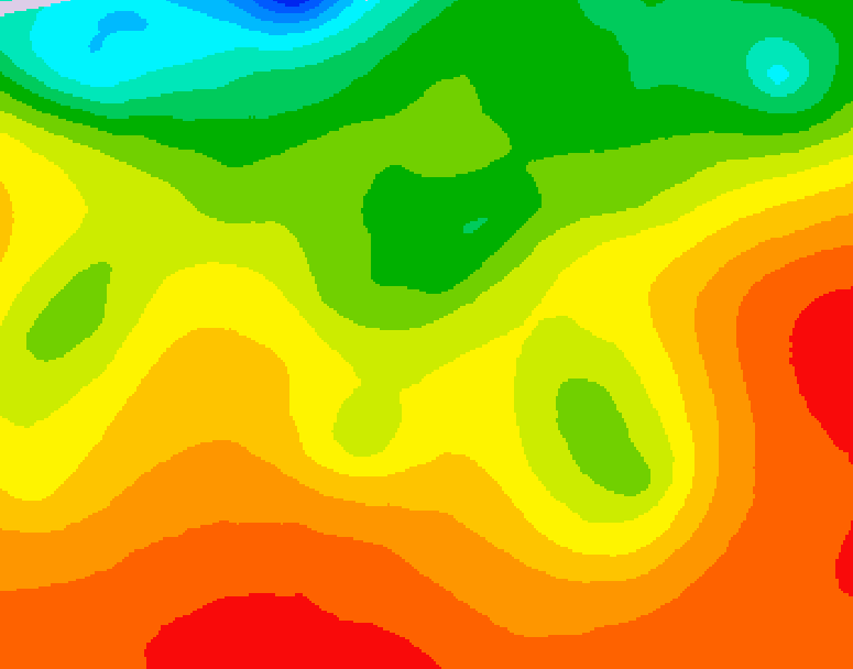 GDPS 500 millibar geopotential height 102 hour forecast chart for Canada based on 2026/08/21 0000Z data