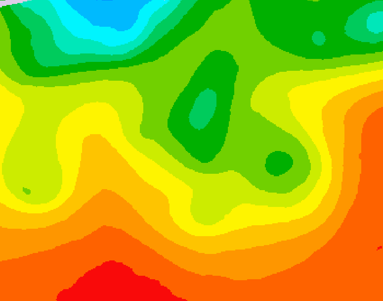 GDPS 500 millibar geopotential height 126 hour forecast chart for Canada based on 2026/08/21 0000Z data