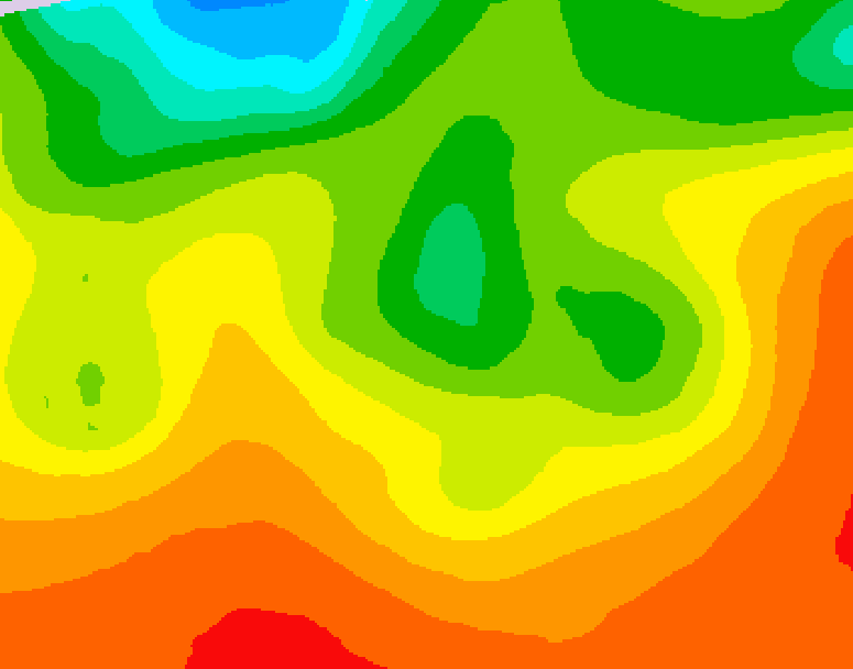 GDPS 500 millibar geopotential height 132 hour forecast chart for Canada based on 2026/08/21 0000Z data