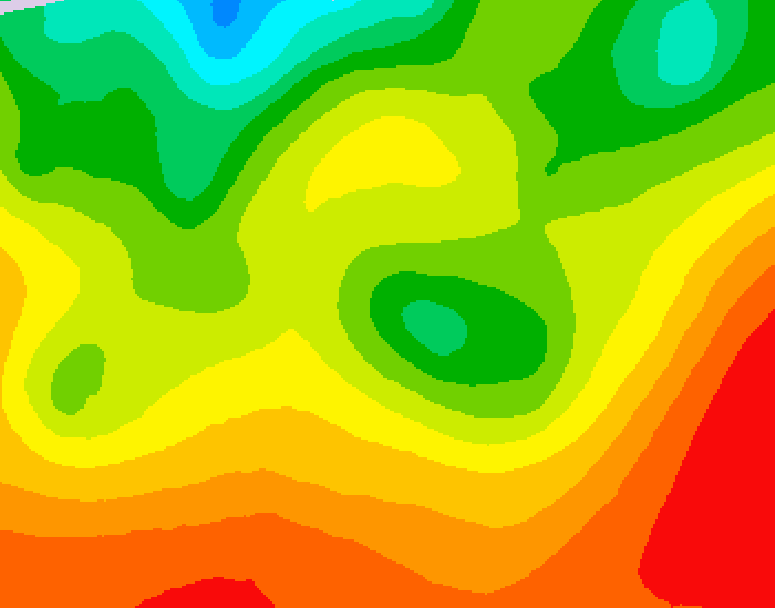 GDPS 500 millibar geopotential height 192 hour forecast chart for Canada based on 2026/08/21 0000Z data