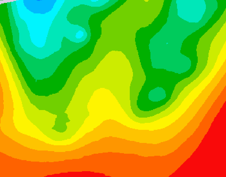 GDPS 500 millibar geopotential height 234 hour forecast chart for Canada based on 2026/08/21 0000Z data