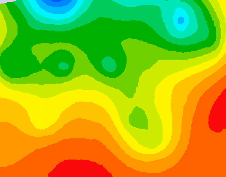 GDPS 500 millibar geopotential height 048 hour forecast chart for Canada based on 2026/08/21 1200Z data