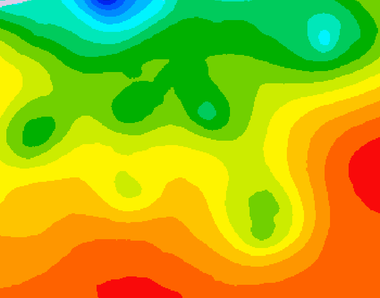GDPS 500 millibar geopotential height 072 hour forecast chart for Canada based on 2026/08/21 1200Z data