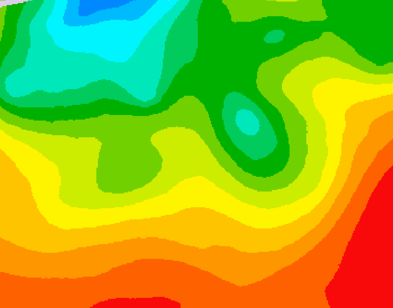 GDPS 500 millibar geopotential height 192 hour forecast chart for Canada based on 2026/08/21 1200Z data