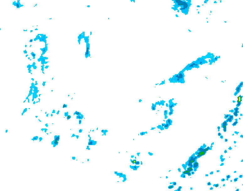 GDPS precipitation 222 hour forecast chart for Canada based on 2026/08/21 0000Z data