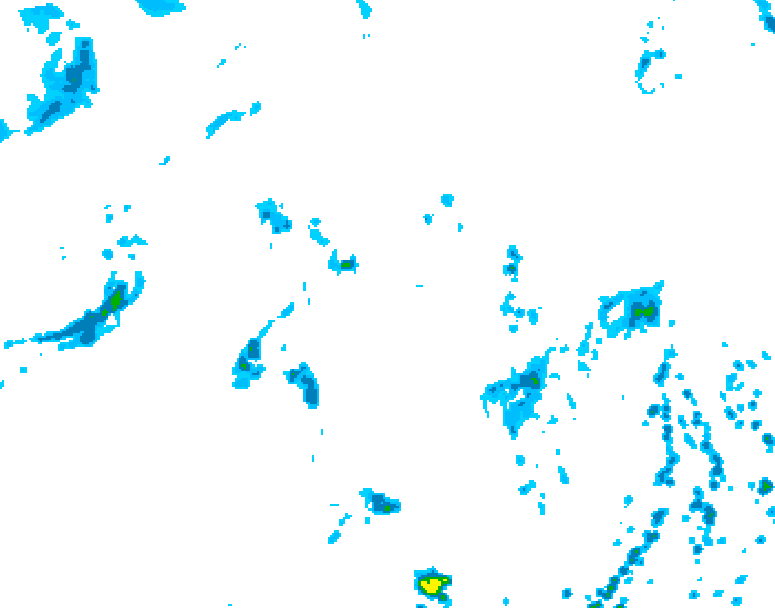 GDPS precipitation 072 hour forecast chart for Canada based on 2026/08/21 1200Z data