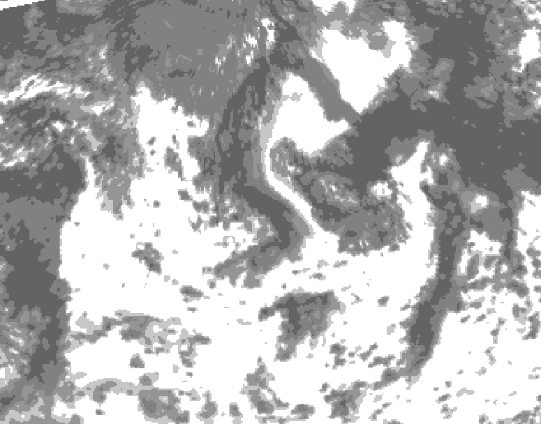 GDPS total cloud 006 hour forecast chart for Canada based on 2026/08/21 0000Z data