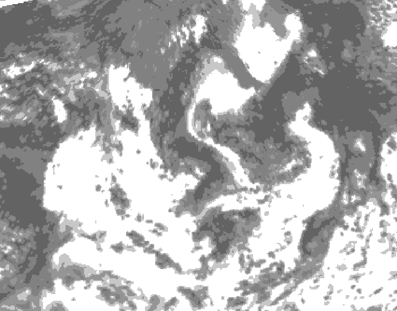 GDPS total cloud 012 hour forecast chart for Canada based on 2026/08/21 0000Z data