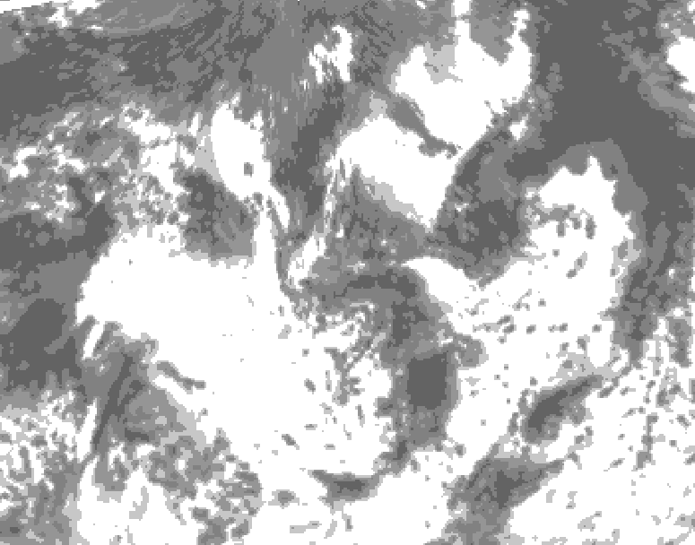 GDPS total cloud 024 hour forecast chart for Canada based on 2026/08/21 0000Z data