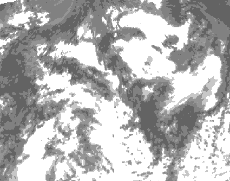 GDPS total cloud 054 hour forecast chart for Canada based on 2026/08/21 0000Z data