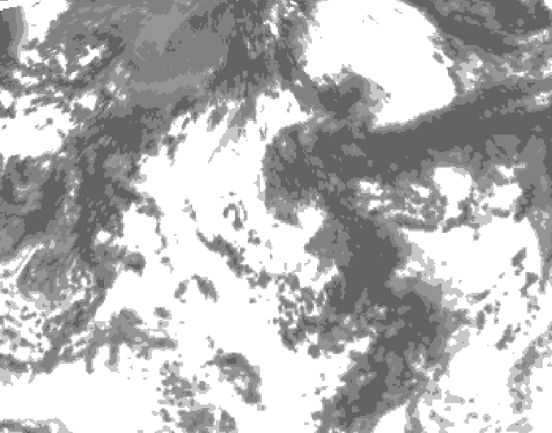 GDPS total cloud 156 hour forecast chart for Canada based on 2026/08/21 0000Z data
