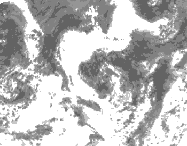 GDPS total cloud 186 hour forecast chart for Canada based on 2026/08/21 0000Z data