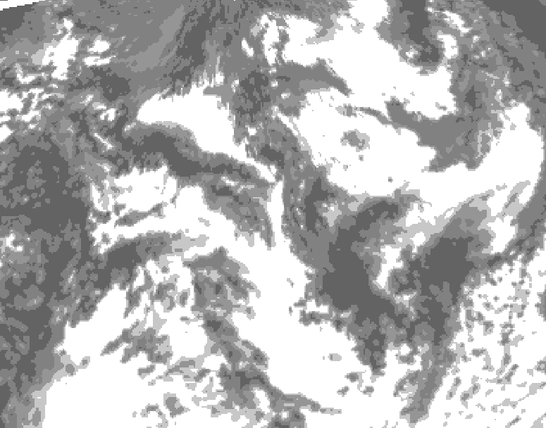 GDPS total cloud 048 hour forecast chart for Canada based on 2026/08/21 1200Z data