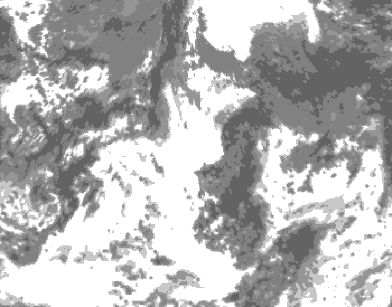 GDPS total cloud 144 hour forecast chart for Canada based on 2026/08/21 1200Z data