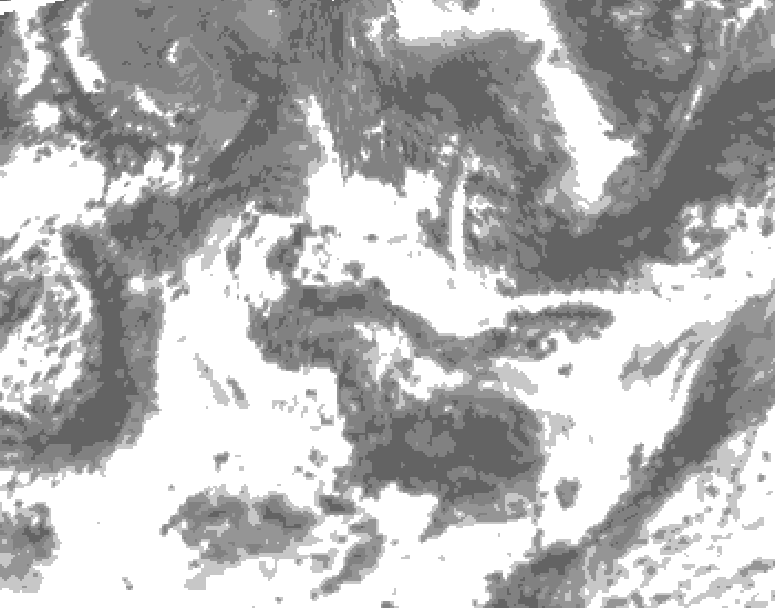 GDPS total cloud 240 hour forecast chart for Canada based on 2026/08/21 1200Z data