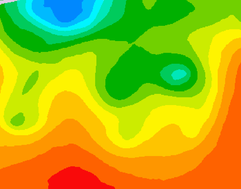 GDPS 500 millibar geopotential height 108 hour forecast chart for Canada based on 2026/08/22 0000Z data