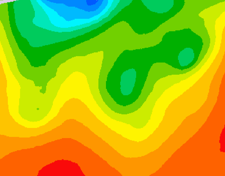 GDPS 500 millibar geopotential height 132 hour forecast chart for Canada based on 2026/08/22 0000Z data