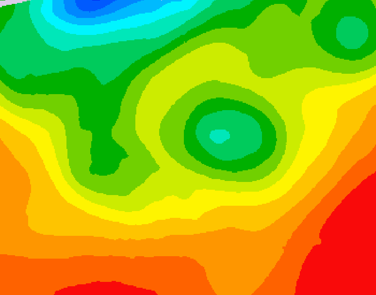 GDPS 500 millibar geopotential height 180 hour forecast chart for Canada based on 2026/08/22 0000Z data