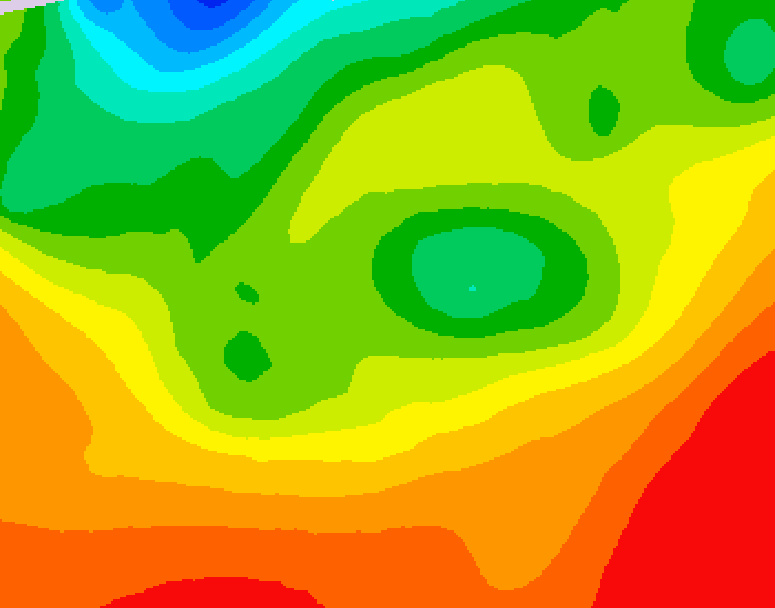 GDPS 500 millibar geopotential height 192 hour forecast chart for Canada based on 2026/08/22 0000Z data