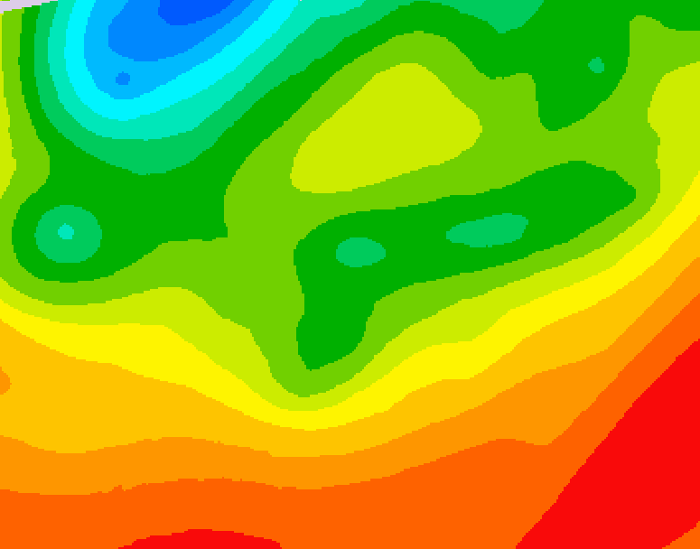 GDPS 500 millibar geopotential height 216 hour forecast chart for Canada based on 2026/08/22 0000Z data