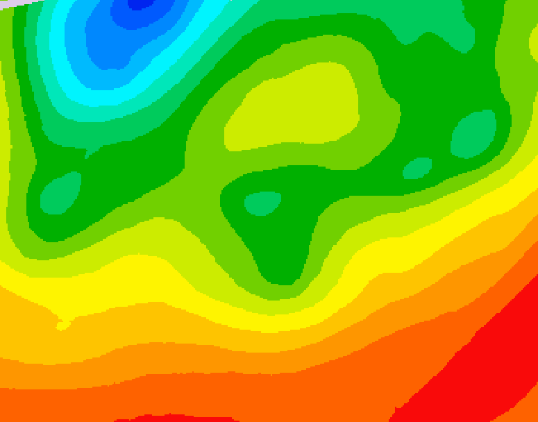 GDPS 500 millibar geopotential height 228 hour forecast chart for Canada based on 2026/08/22 0000Z data