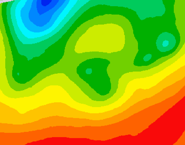 GDPS 500 millibar geopotential height 234 hour forecast chart for Canada based on 2026/08/22 0000Z data